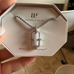 BP October 2025 milky white opal necklace